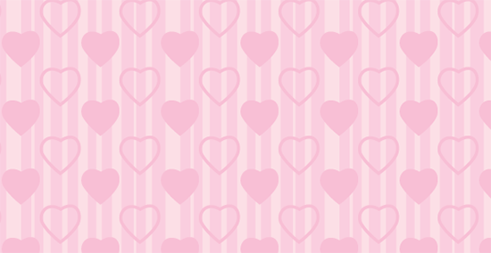 Stripes And Love Hearts