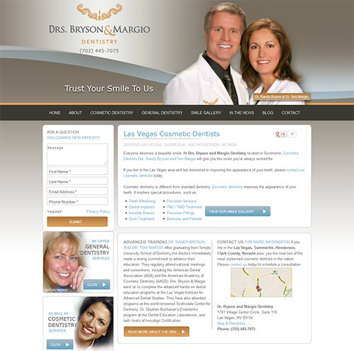 Cosmetic Dentist Las Vegas Drs. Bryson & Margio Cosmetic Dentistry