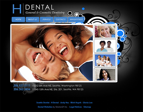 Seattle Dentist 98125 - H-Dental - Andy Hsu, DDS - Minh Huynh, DDS - Gloria Lee, DDS - Call Us Today! (206) 527-51119