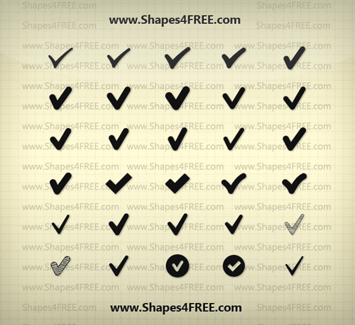Photoshop-tick-shapes