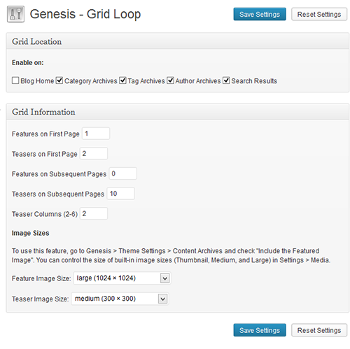 Genesis-grid-loop