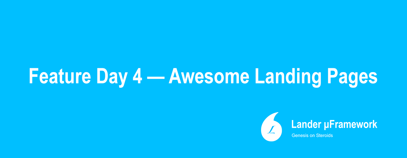 landing pages with lander