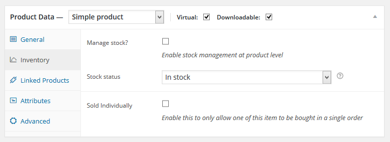 Product Data-inventory