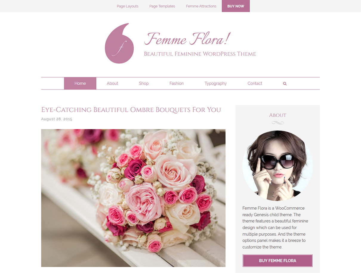 Femme-flora-wordpress-wedding-theme