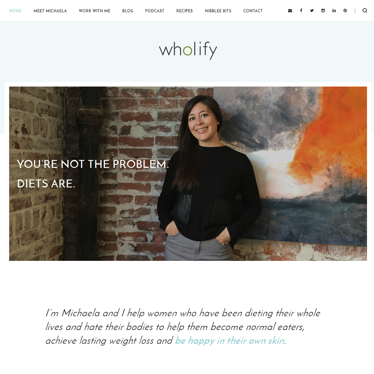Wholify Nutrition Website