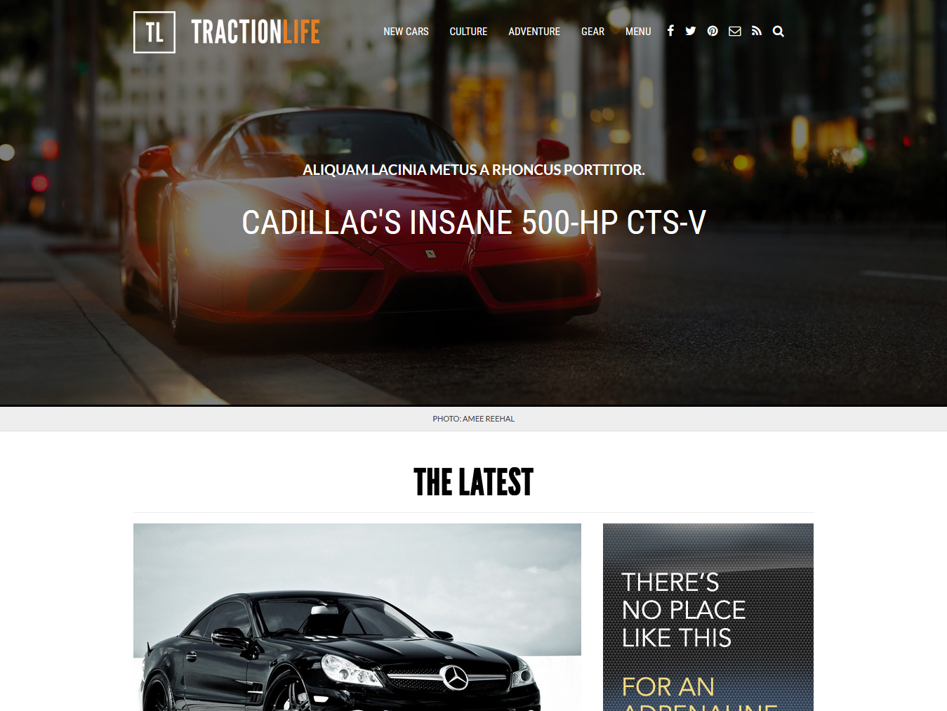 Custom website design for Traction Life