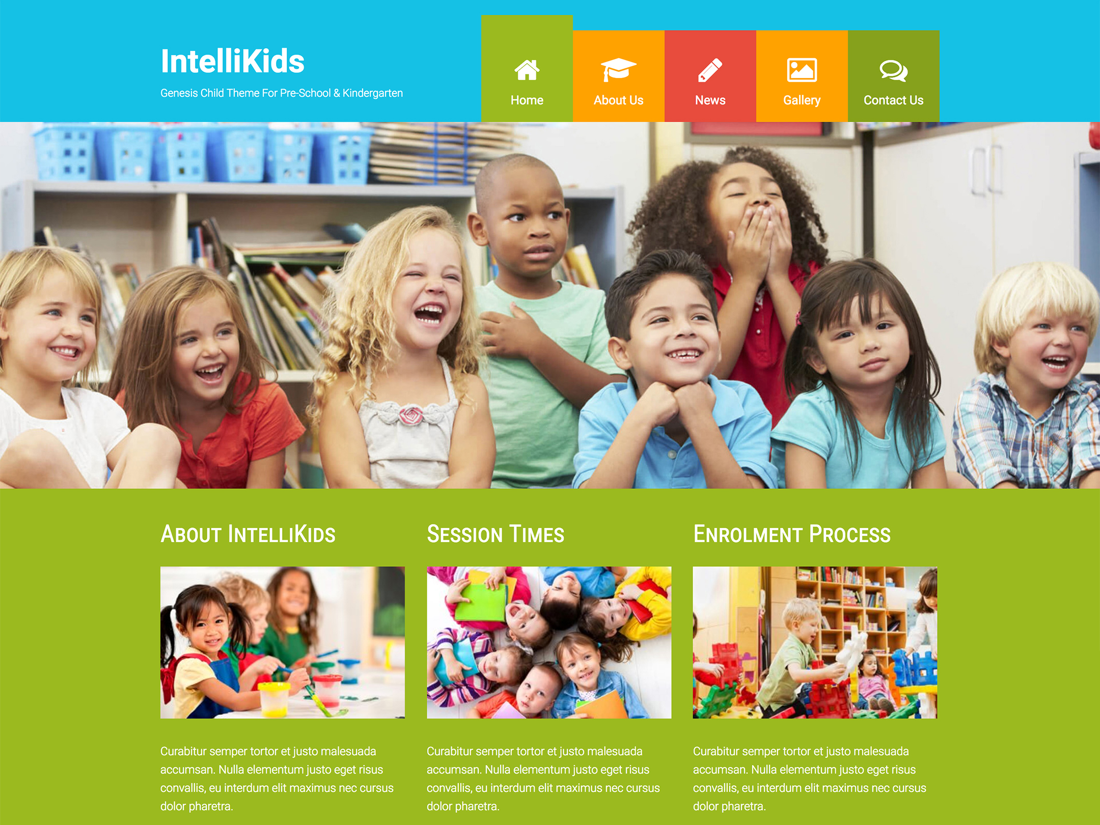 Custom Website Design For Black Rock Pre School