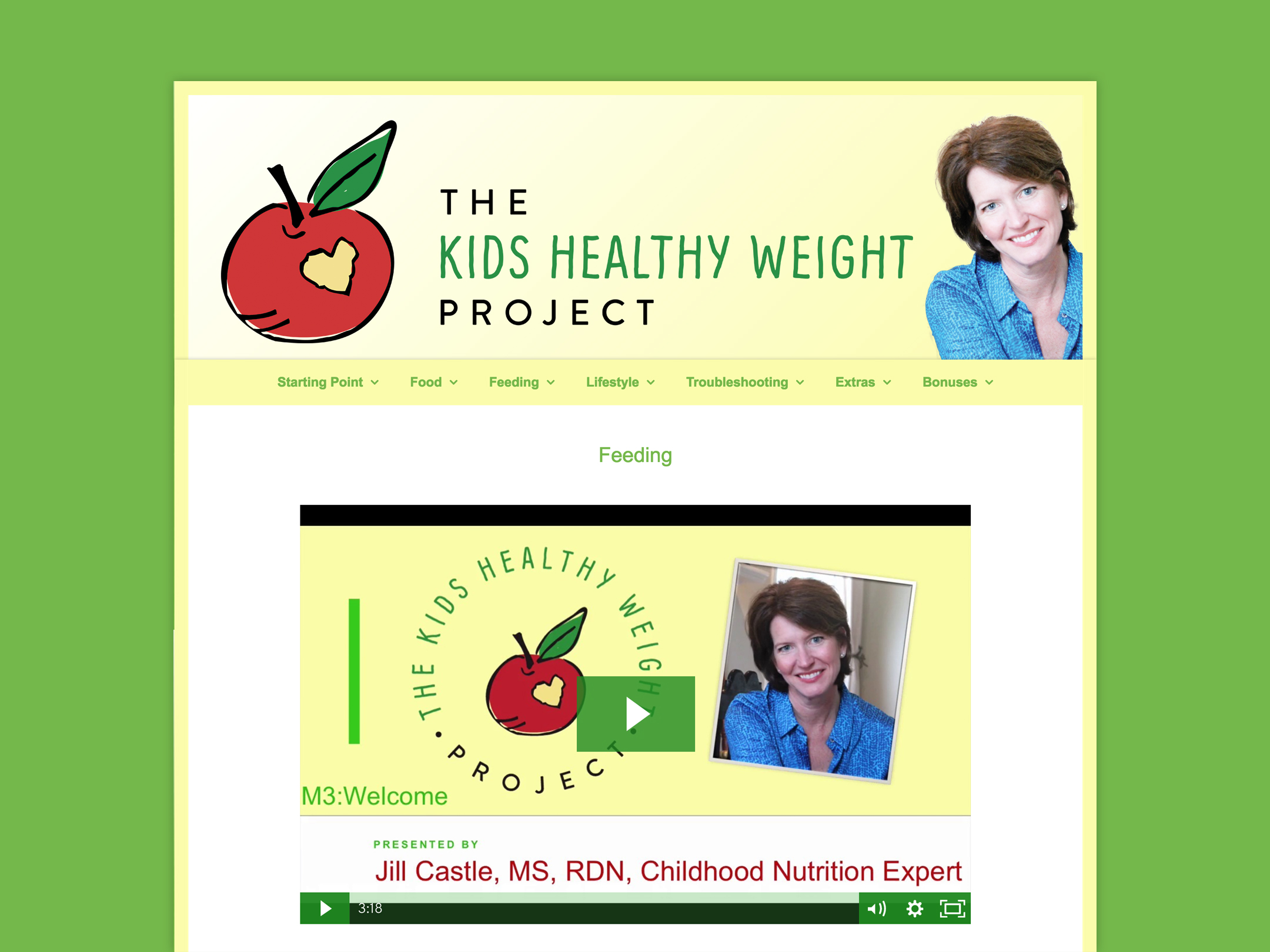 Membership Website For Nutrition Prep School