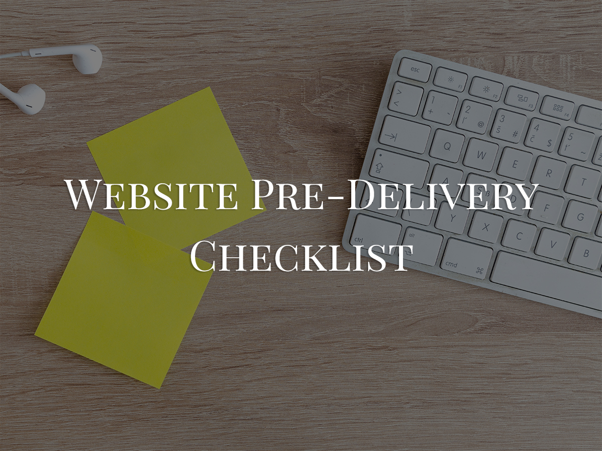 pre-delivery-checklist-for-website