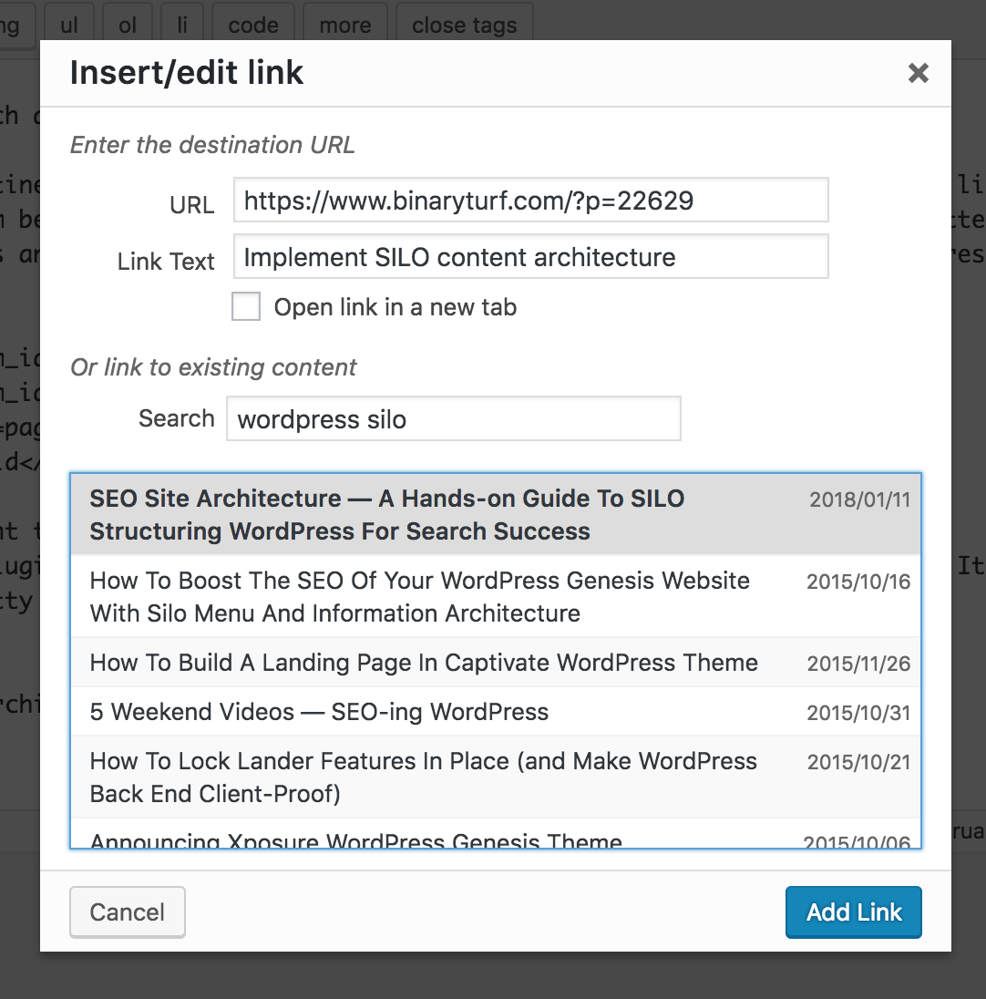 WordPress shortlinker plugin