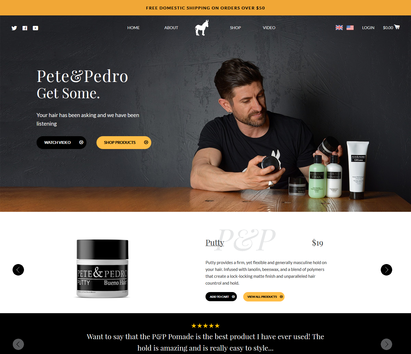 Pete and pedro WooCommerce Website