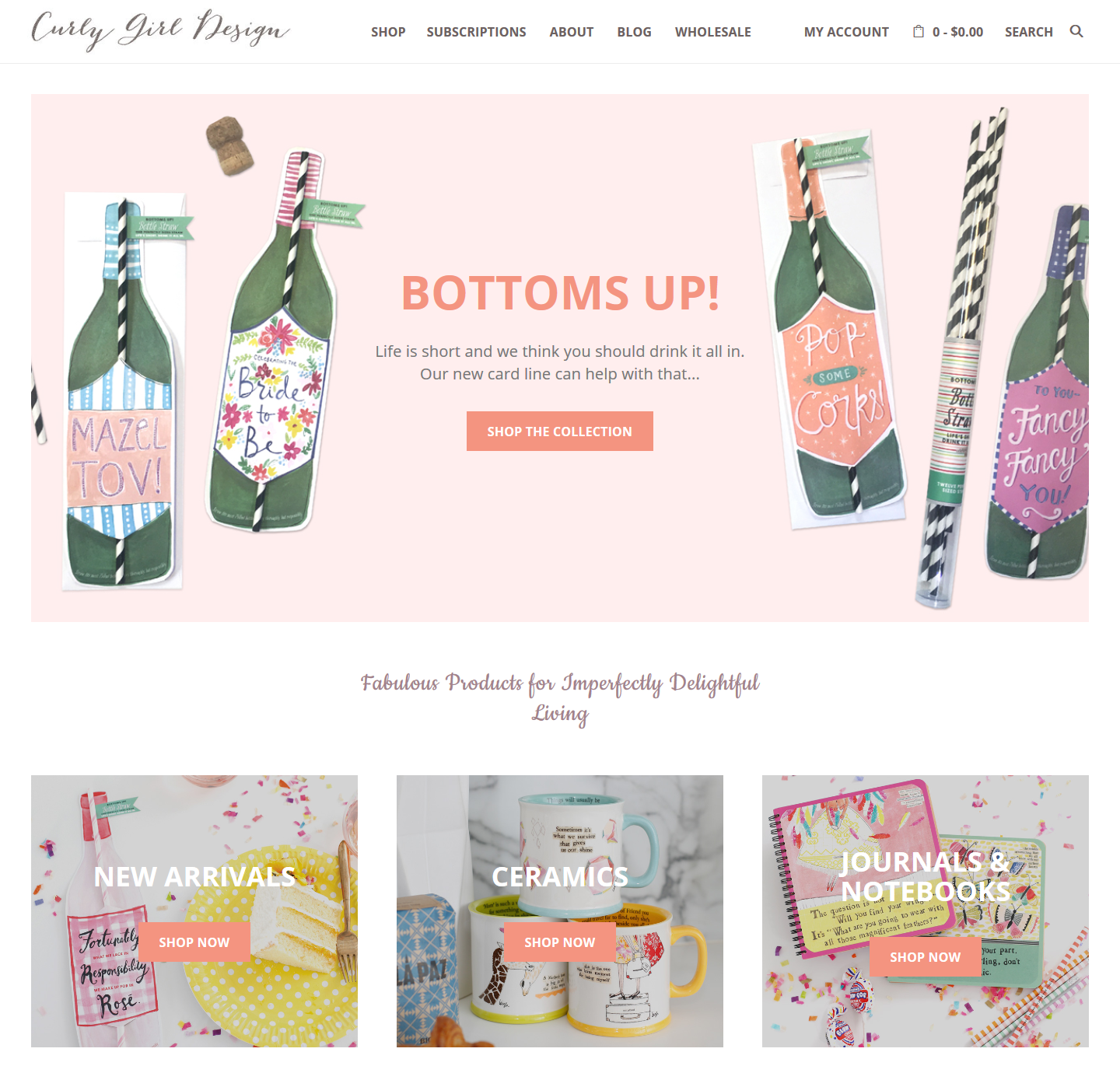 Curly Girl Design WordPress Ecommerce Site