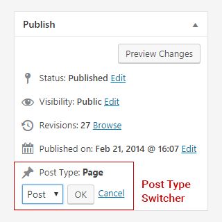 WordPress Post Type Switcher