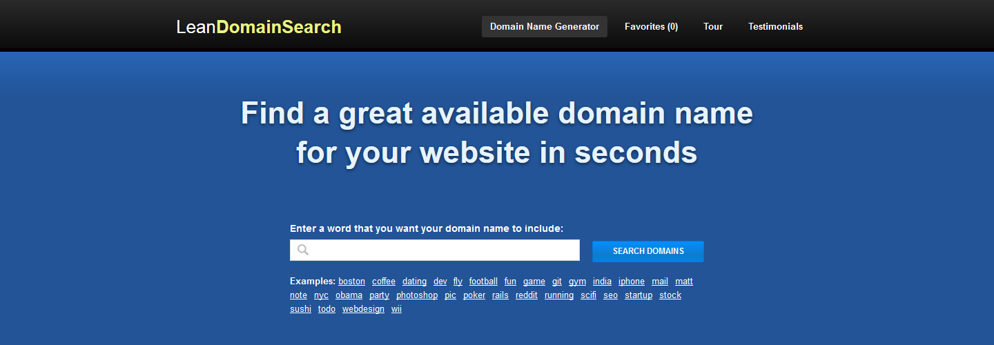 Lean Domain Search