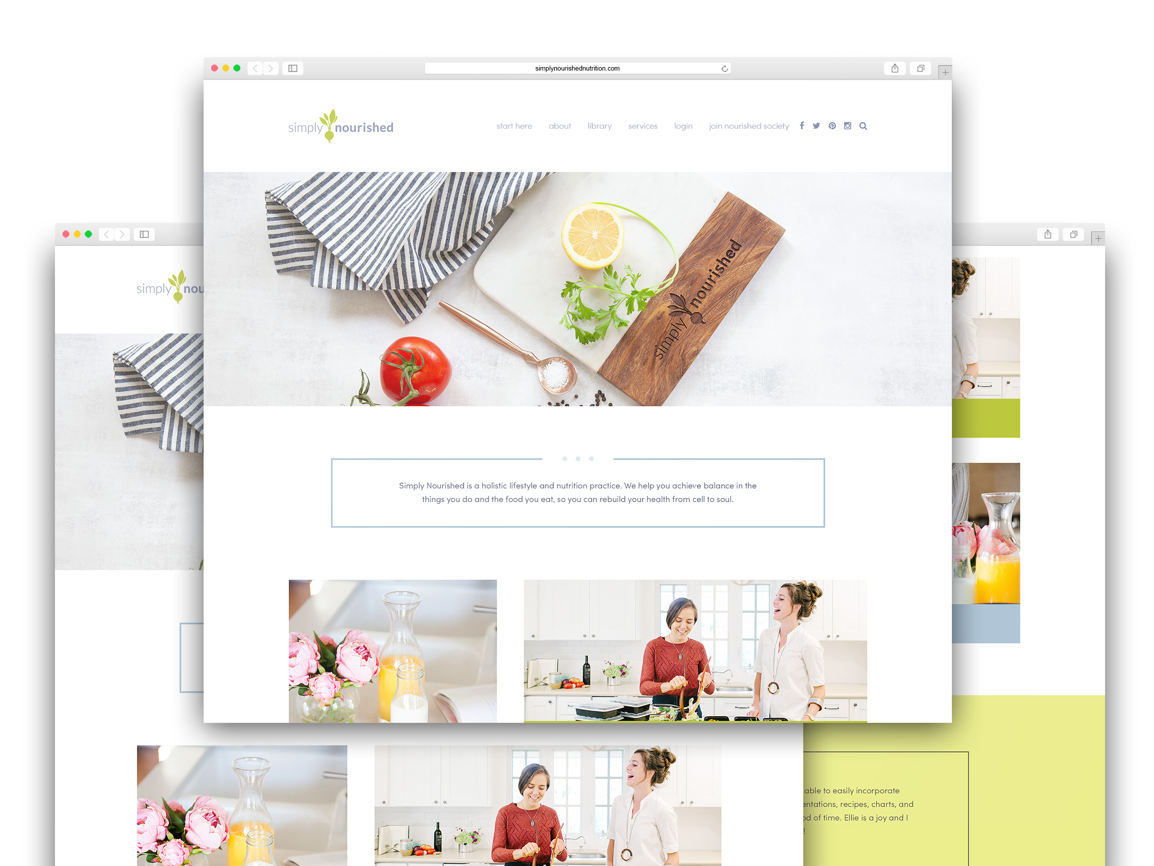 Website Redesign for Simply Nourished Nutrition