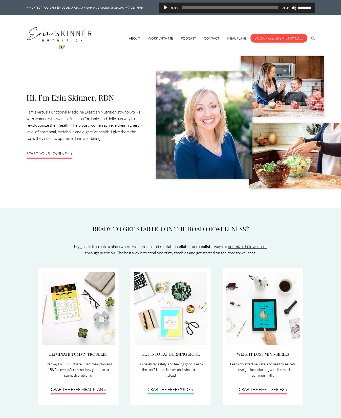 Website Redesign for Erin Skinner