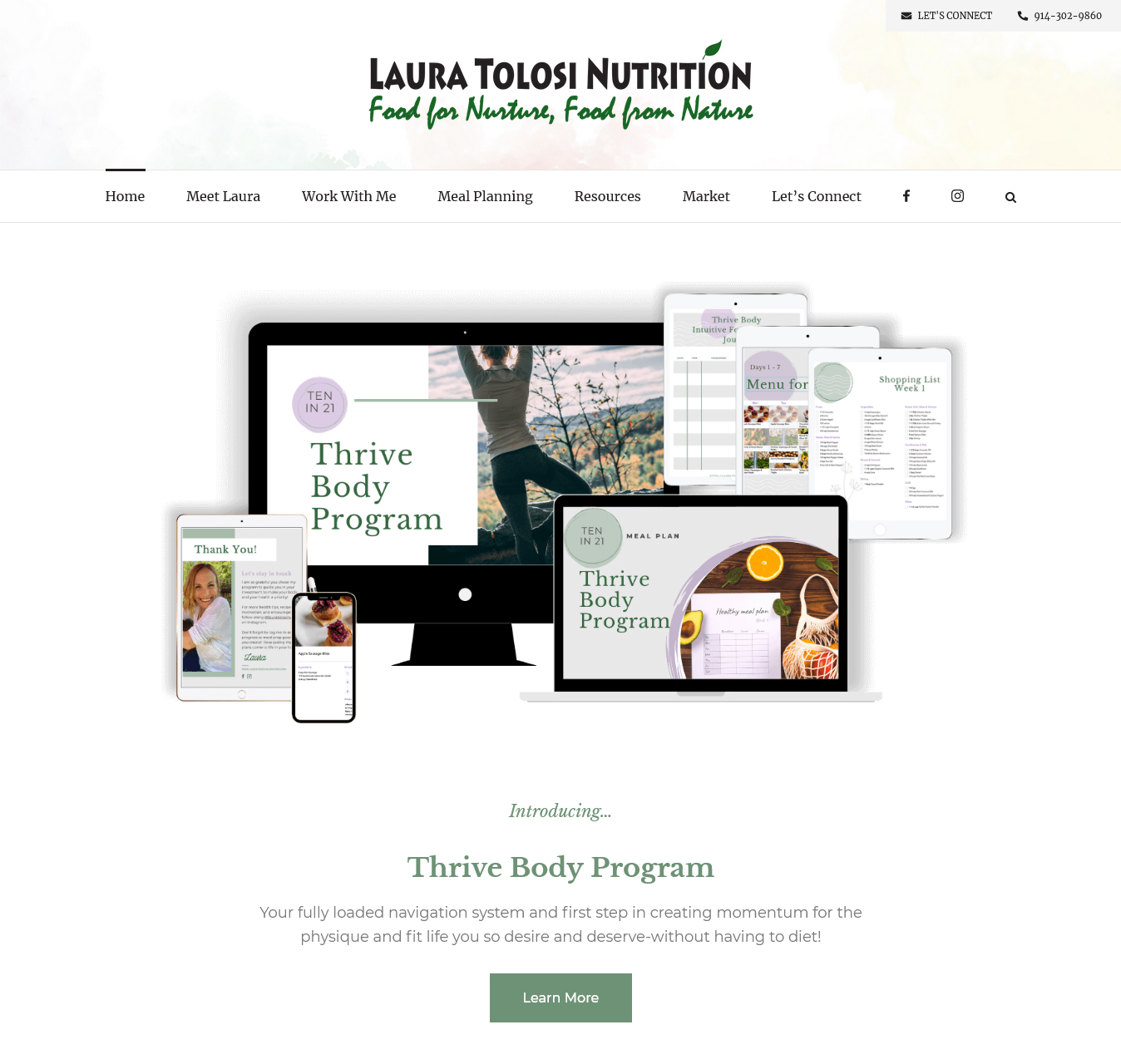WordPress Theme Customization for Laura Tolosi Nutrition