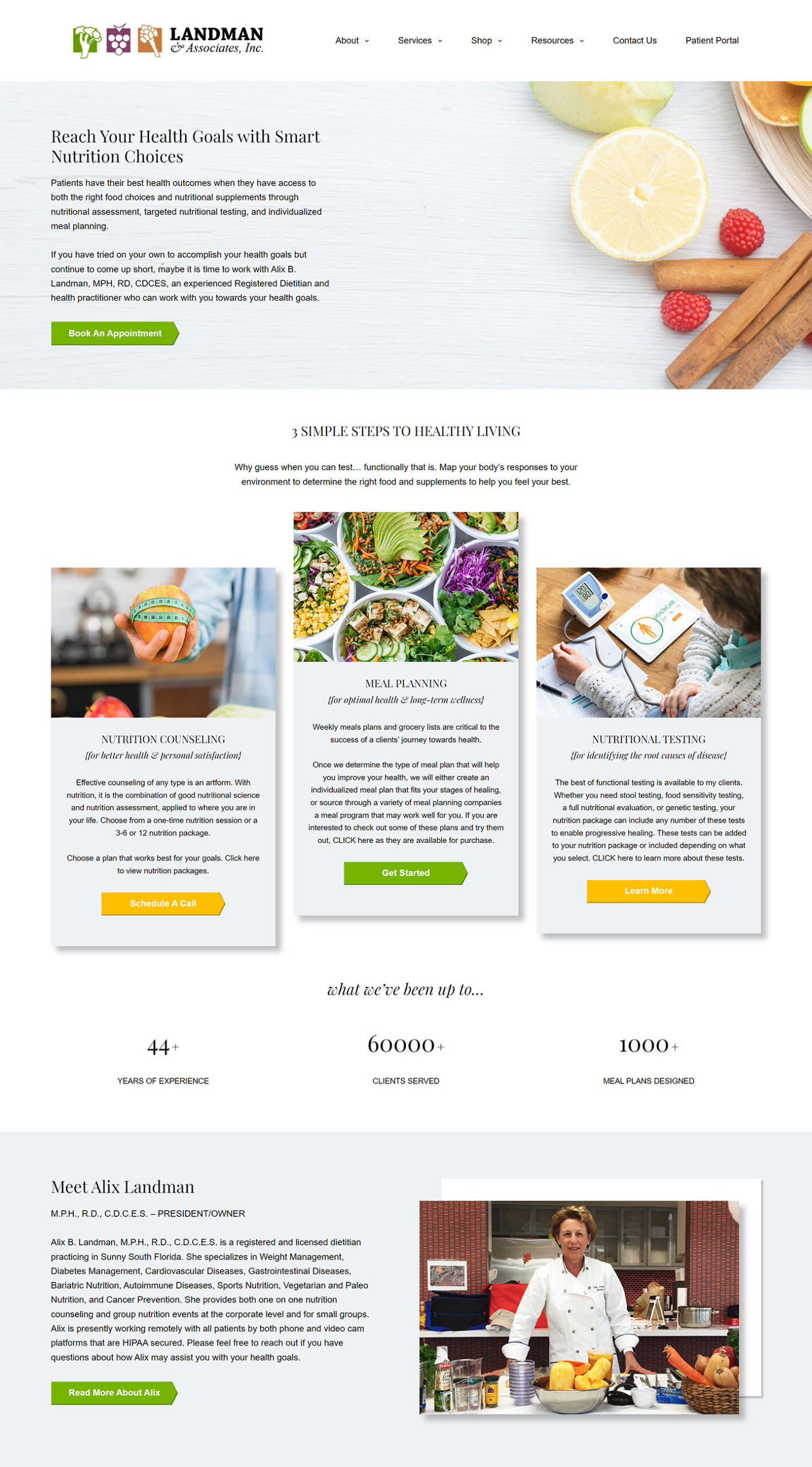 Website Redesign for Nutrition Smarts