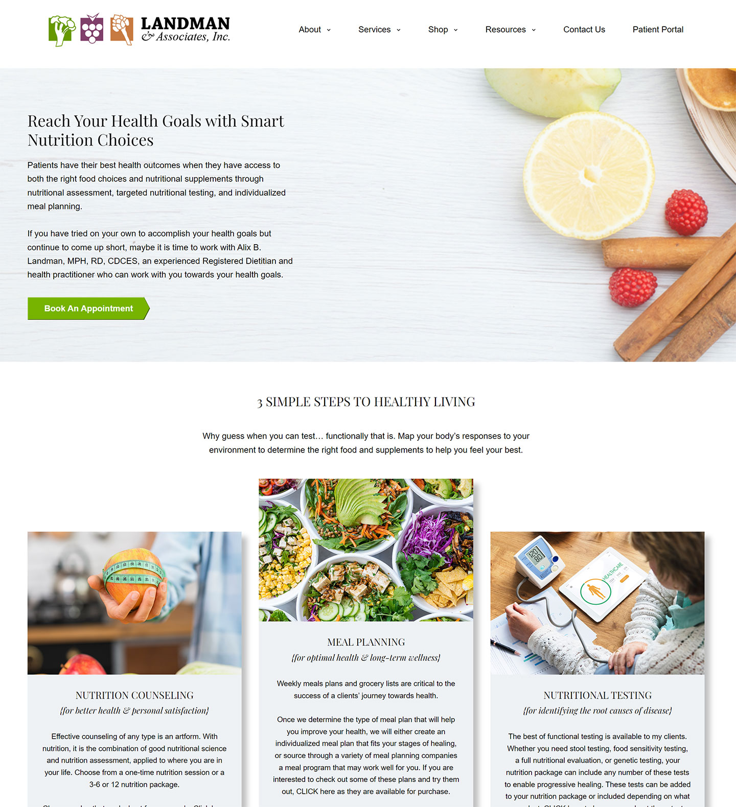 Website Redesign for Nutrition Smarts