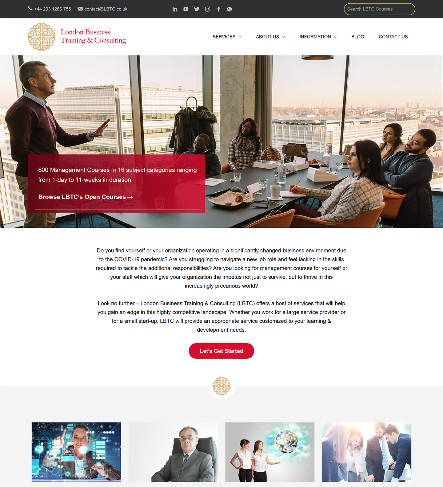 Custom Website Design for LBTC