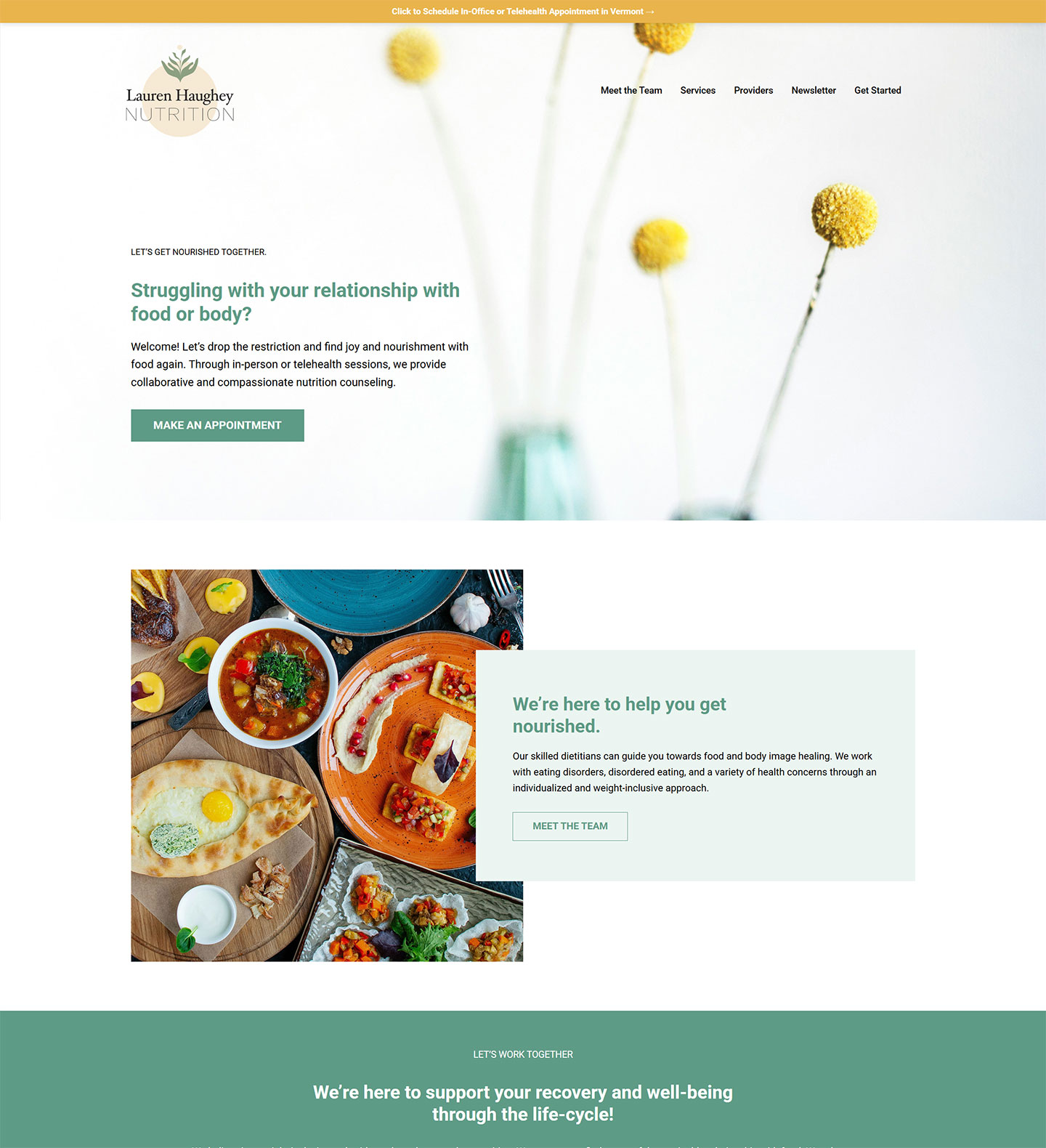 Website Redesign — LaurenHaugheyNutrition.Com