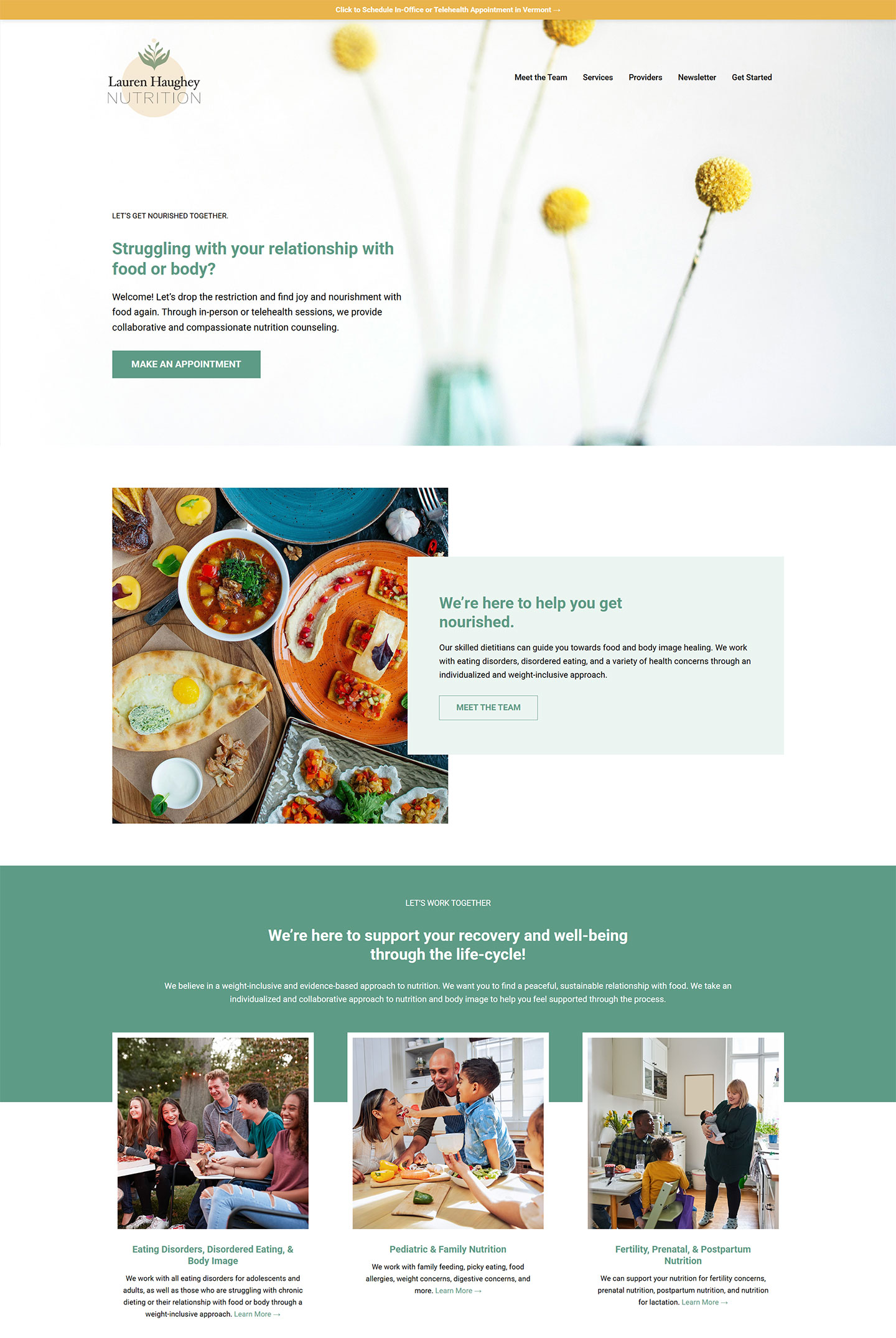 Website Redesign for Lauren Haughey Nutrition